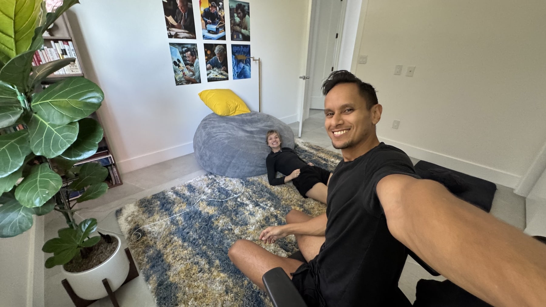 Hervin and Oana in Hervin's office